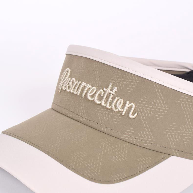 Resurrection MENS Two-Tone Embossed Sun Visor