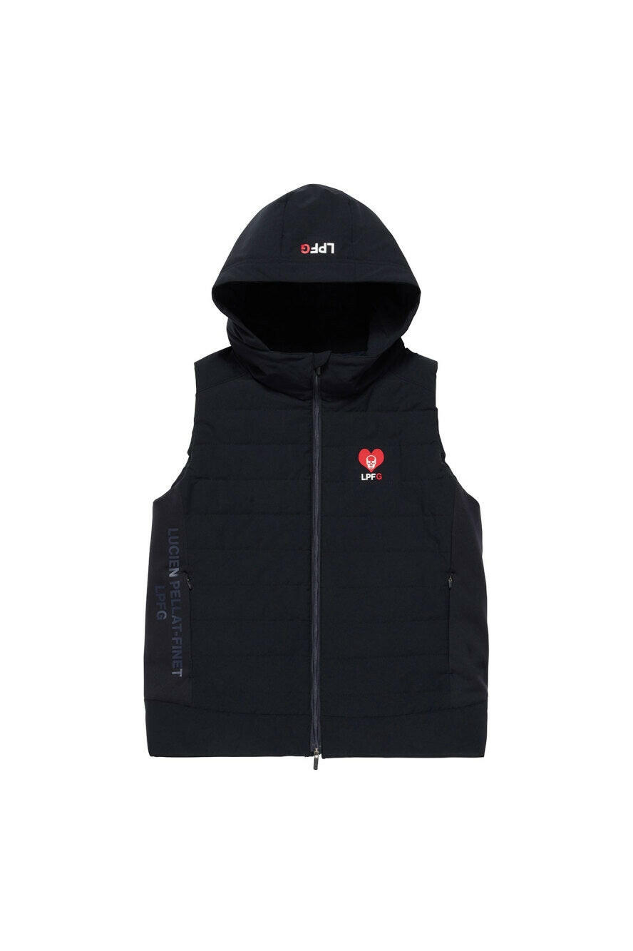 LUCIEN PELLAT-FINET WOMENS 中綿キルティング フードジップベスト