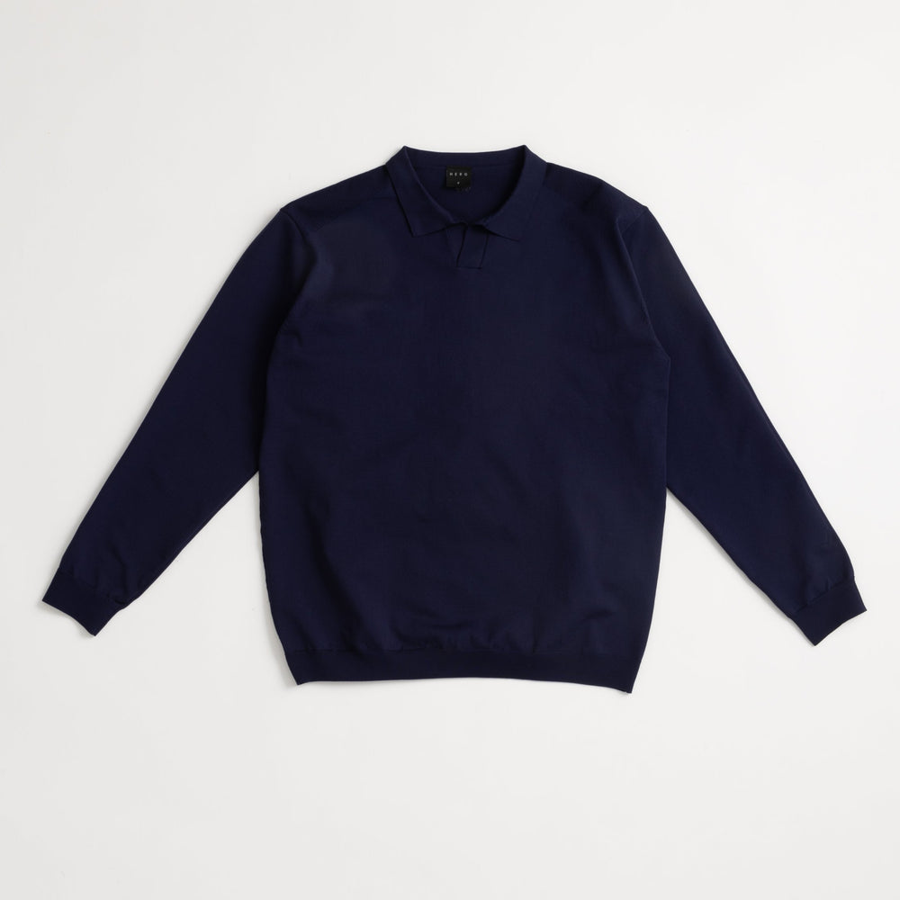 HERG1 MENS LIGHT KNIT SKIPPER LONG SLEEVE