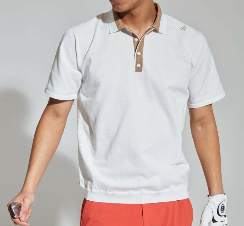 HERG1 MENS HIBRID MESH KNIT POLO (DE Limited)