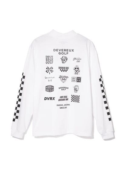 DEVEREUX GOLF MENS Logo Assorted Long Sleeve Mock TEE