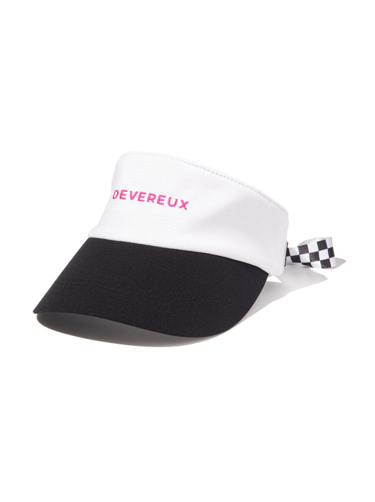 DEVEREUX GOLF WOMENS Dot Air Basic Checker Ribbon Visor