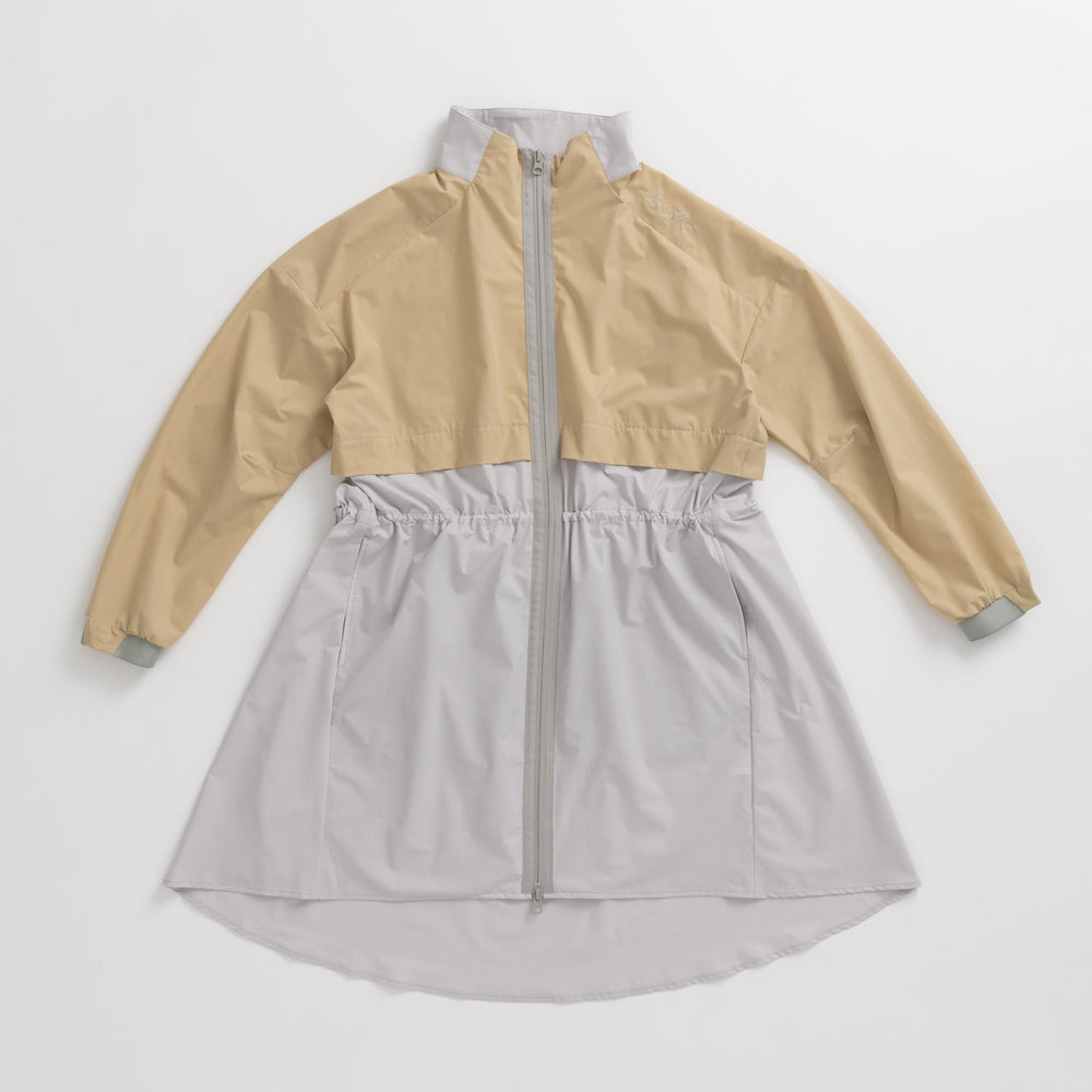HERG1 WOMENS WINDPROOF&PACKABLE ONE-PIECE COAT