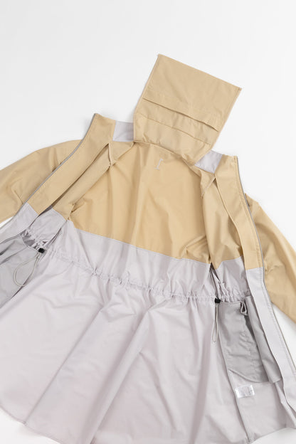 HERG1 WOMENS WINDPROOF&PACKABLE ONE-PIECE COAT