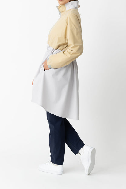 HERG1 WOMENS WINDPROOF&PACKABLE ONE-PIECE COAT