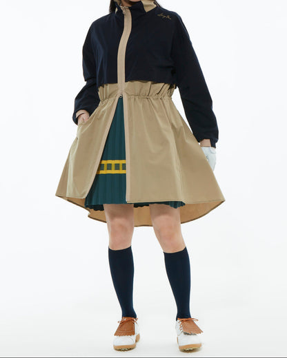 HERG1 WOMENS WINDPROOF&PACKABLE ONE-PIECE COAT