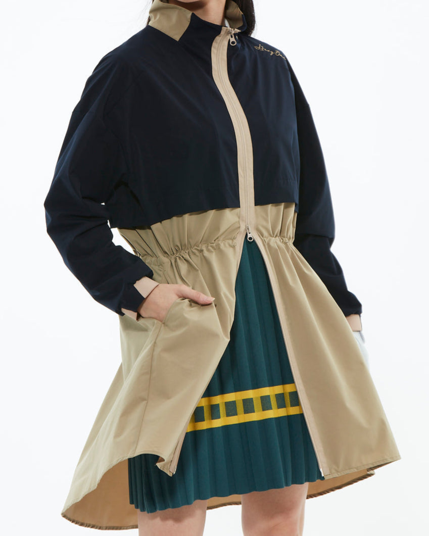 HERG1 WOMENS WINDPROOF&PACKABLE ONE-PIECE COAT