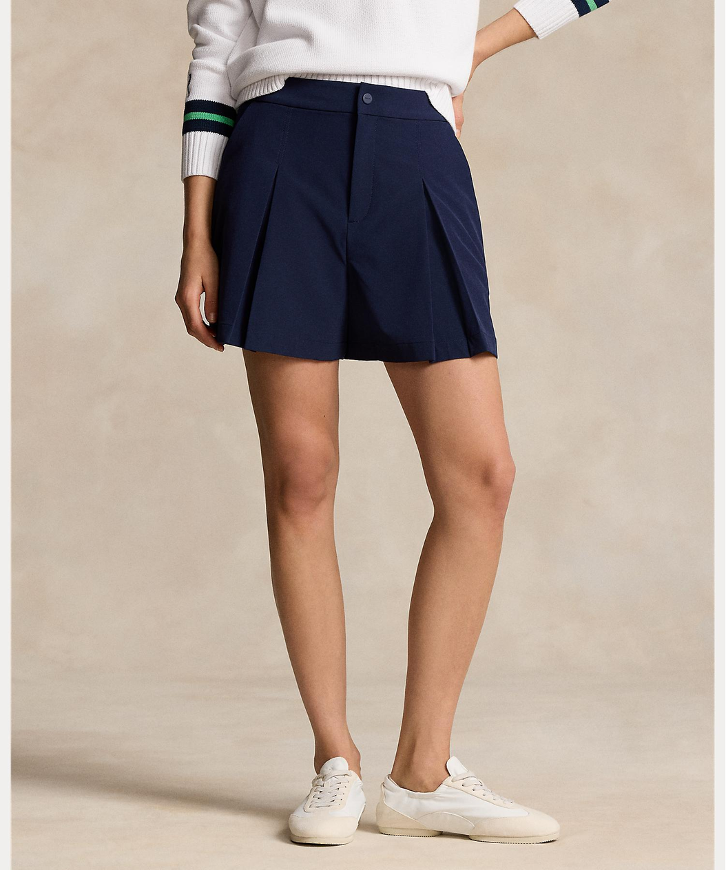 Ralph Lauren WOMENS Stretch pleated shorts