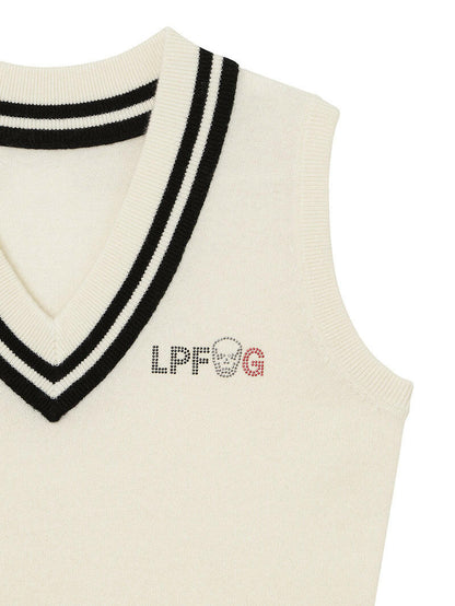 LUCIEN PELLAT-FINET LPFG WOMEN Ｖネック ベスト