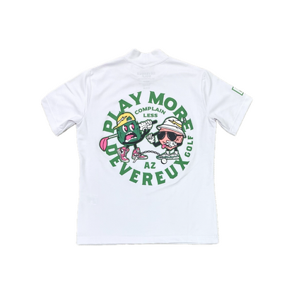 DEVEREUX GOLF WOMENS Play More Battlemock TEE