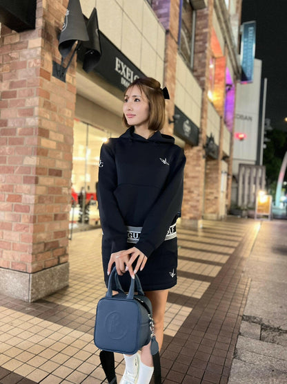 1PIU1UGUALE3 WOMENS LOGO RIB PULLOVER