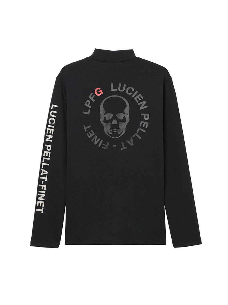 LUCIEN PELLAT-FINET LPFG MENS モックネック プルオーバー LPFG circle logo