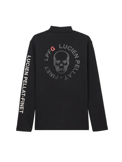 LUCIEN PELLAT-FINET LPFG MENS モックネック プルオーバー LPFG circle logo