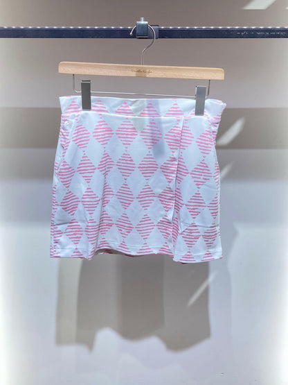 GOLFINO WOMENS NATURAL LIGHT PRENTED SKORT