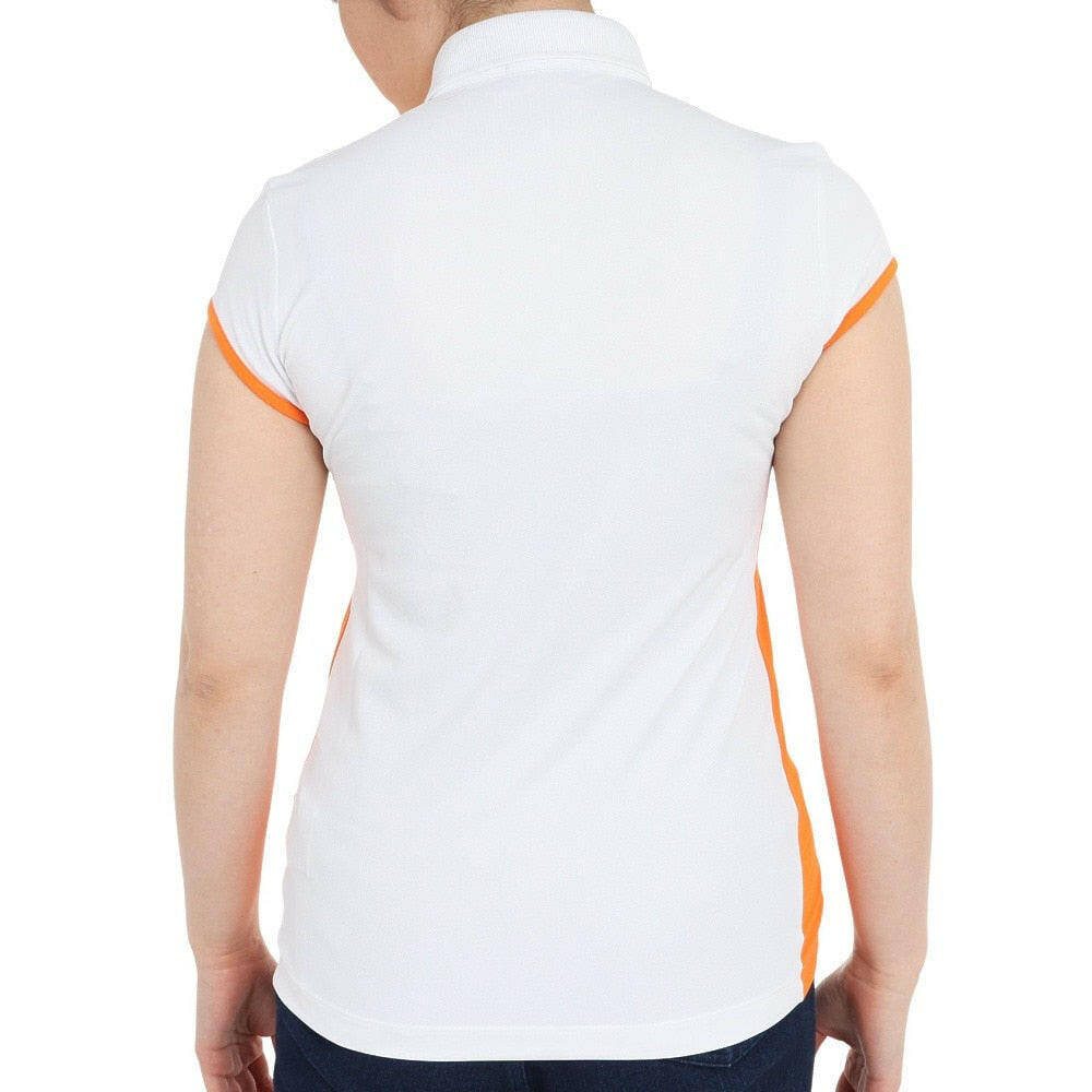 GOLFINO WOMENS NATURAL LIGHT CAP SLEEVE POLO