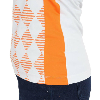GOLFINO WOMENS NATURAL LIGHT CAP SLEEVE POLO