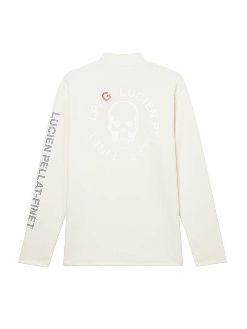 LUCIEN PELLAT-FINET LPFG MENS モックネック プルオーバー LPFG circle logo