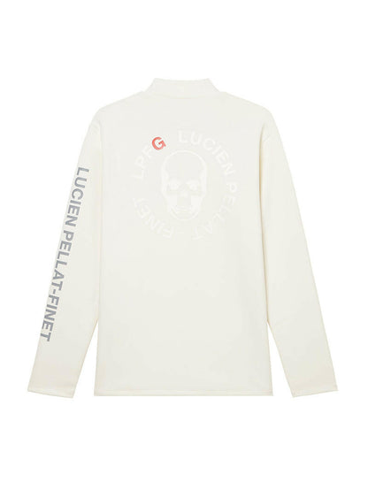LUCIEN PELLAT-FINET LPFG MENS モックネック プルオーバー LPFG circle logo