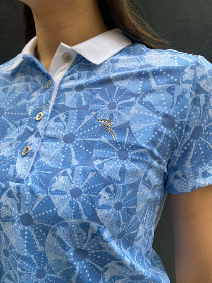 CHERVO WOMENS APSIK LIGHTWEIGHT SUNBLOCK® PRINTED POLO