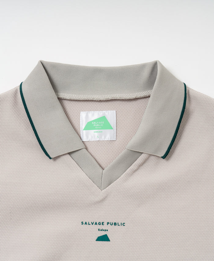 SALVAGE PUBLIC MENS Kulina Pohapoha V-neck polo S/S