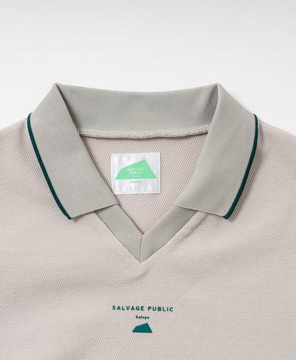 SALVAGE PUBLIC MENS Kulina Pohapoha V-neck polo S/S