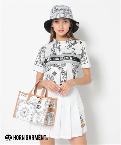 HORN GARMENT WOMENS Short Sleeve Mockneck(DE Limited)
