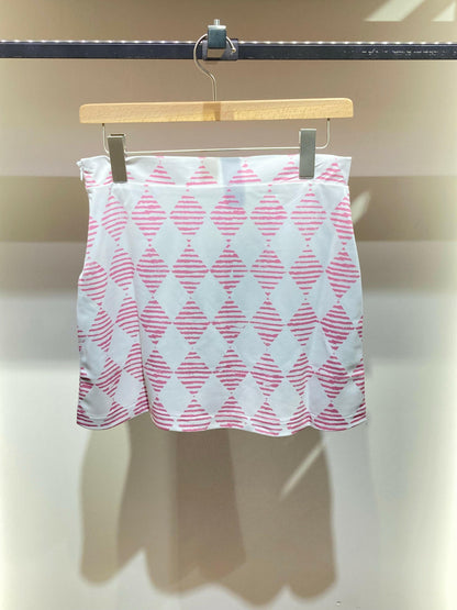 GOLFINO WOMENS NATURAL LIGHT PRENTED SKORT