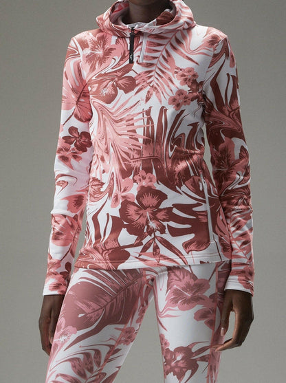 J.LINDEBERG WOMENS W Aerial Print Quarter Hood
