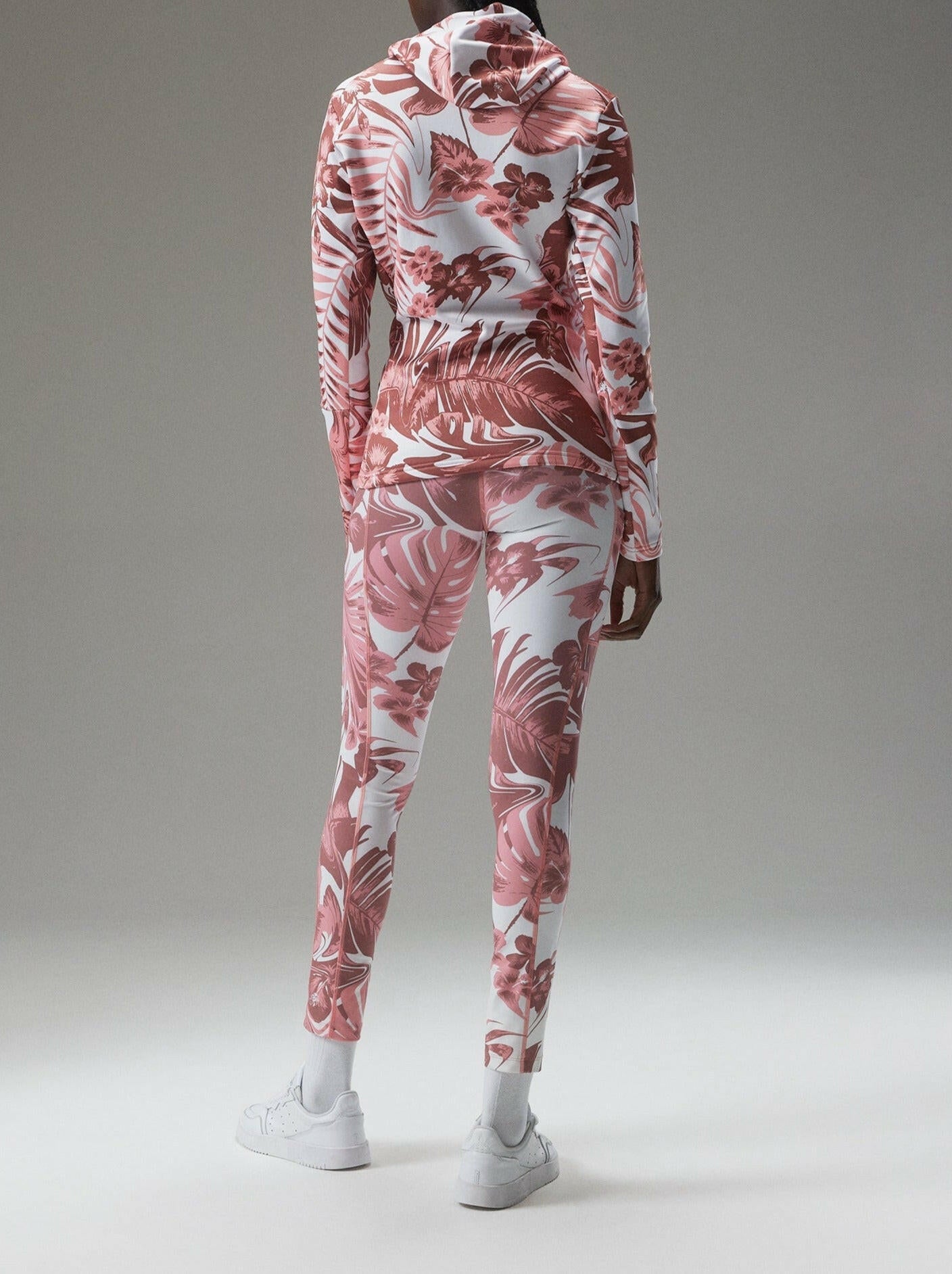 J.LINDEBERG WOMENS W Aerial Print Quarter Hood