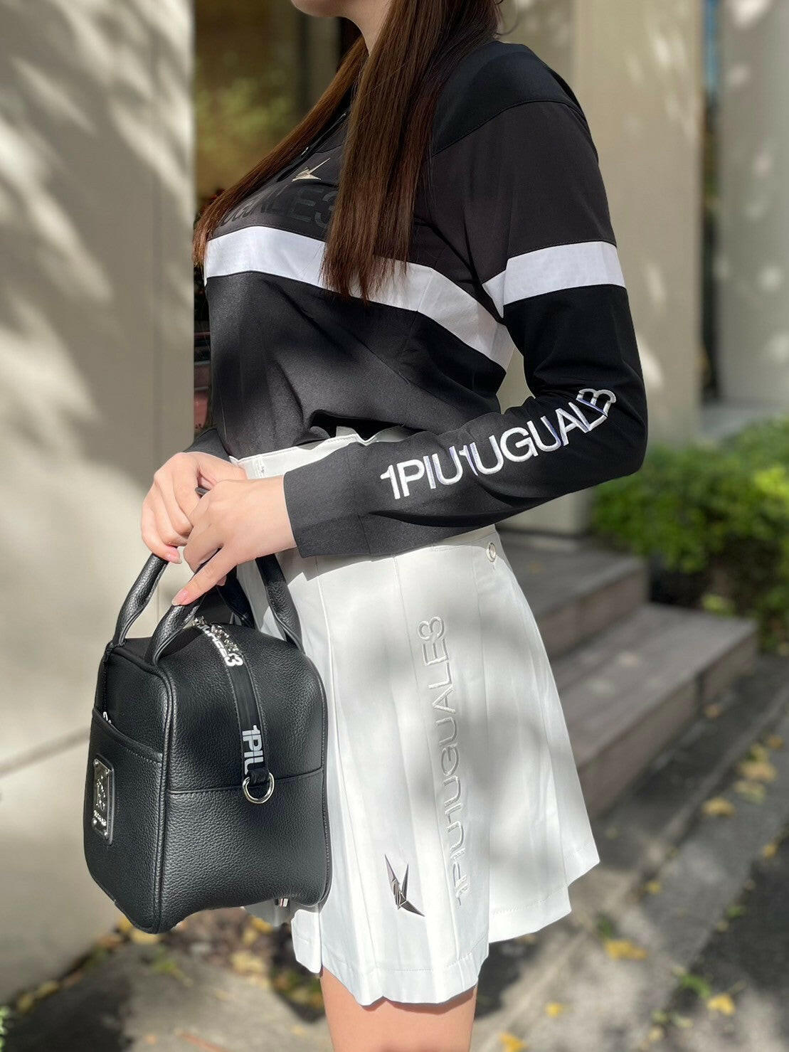 1PIU1UGUALE3 WOMENS 113 GOLF PLEATS SKIRT