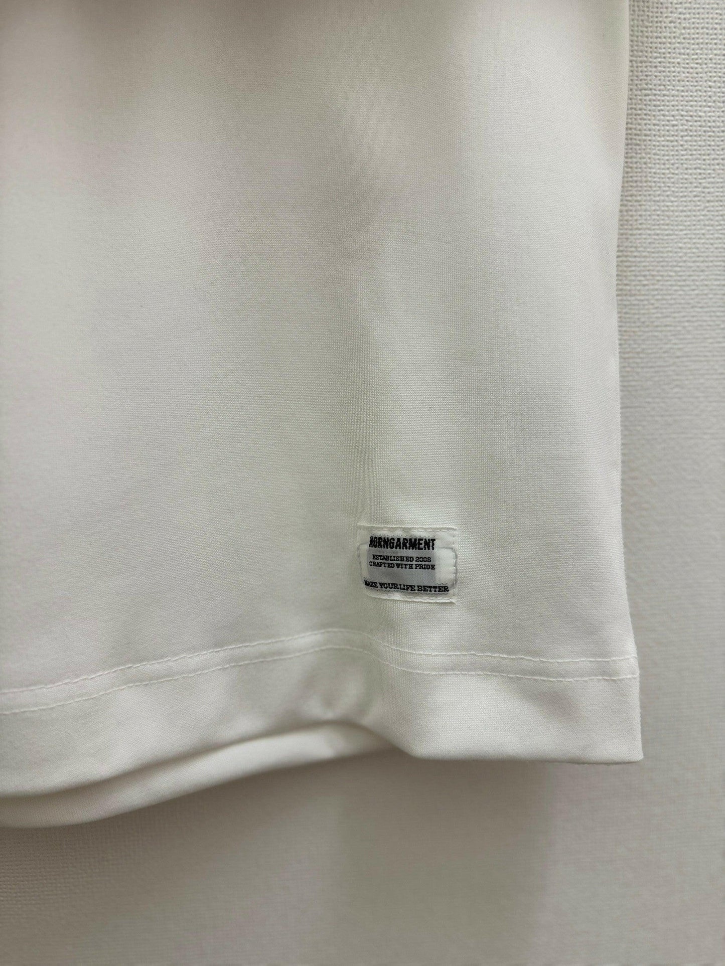 HORN GARMENT MENS Short Sleeve Mockneck T-shirt(DE Limited)