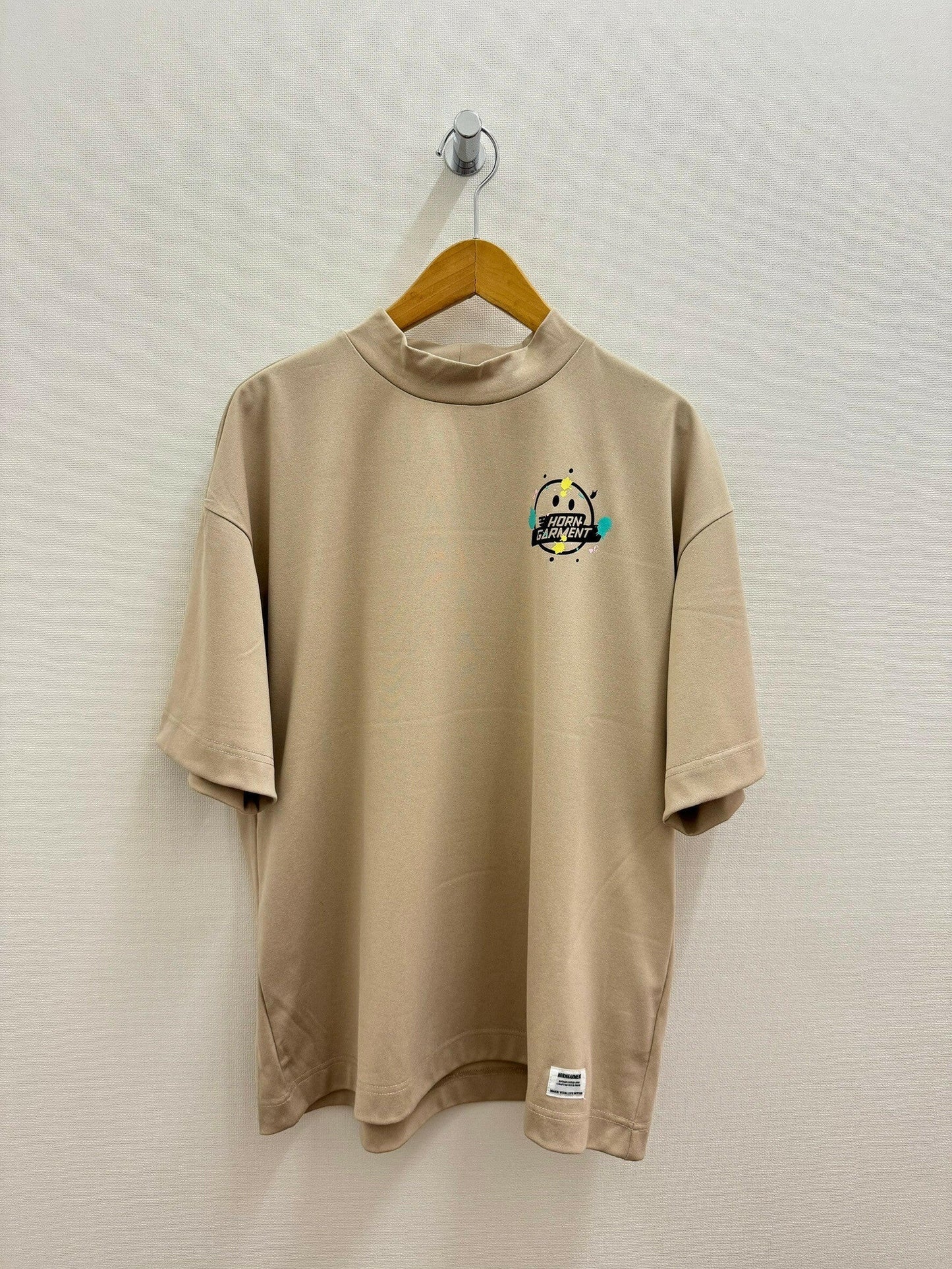 HORN GARMENT MENS Short Sleeve Mockneck T-shirt(DE Limited)