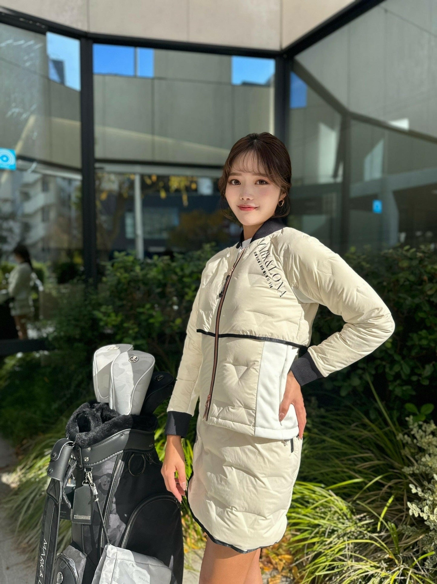 MARK&LONA WOMENS ダウン中綿ブルゾン