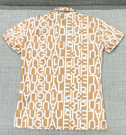 1PIU1UGUALE3 WOMENS BIG LOGO S/S POLO