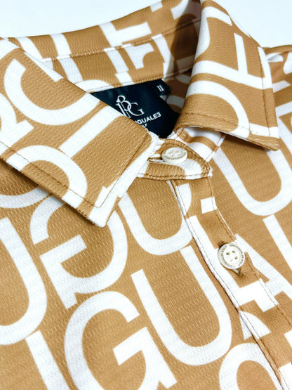 1PIU1UGUALE3 WOMENS BIG LOGO S/S POLO