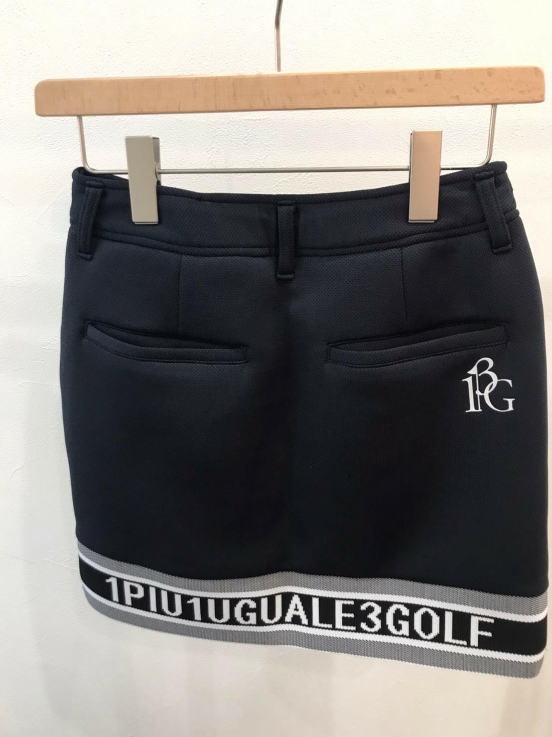 1PIU1UGUALE3 WOMENS LOGO RIB SKIRT