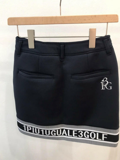 1PIU1UGUALE3 WOMENS LOGO RIB SKIRT