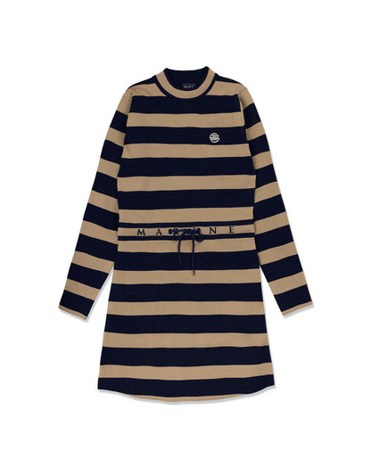 MUTA WOMENS BORDER KNIT DRESS