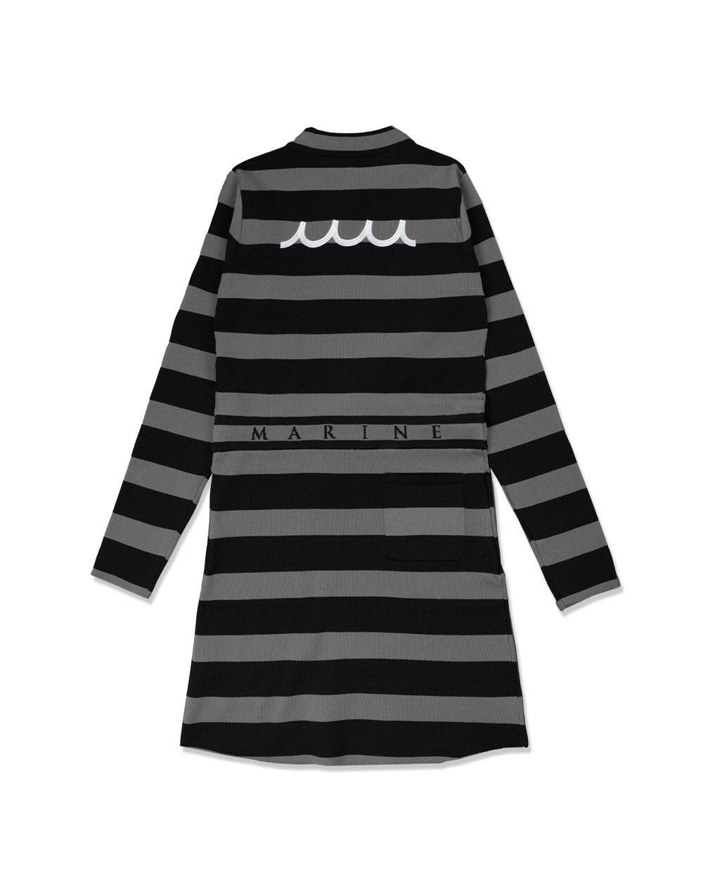 MUTA WOMENS BORDER KNIT DRESS