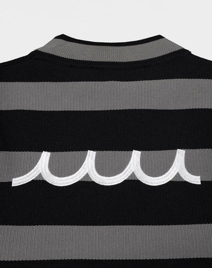 MUTA WOMENS BORDER KNIT DRESS