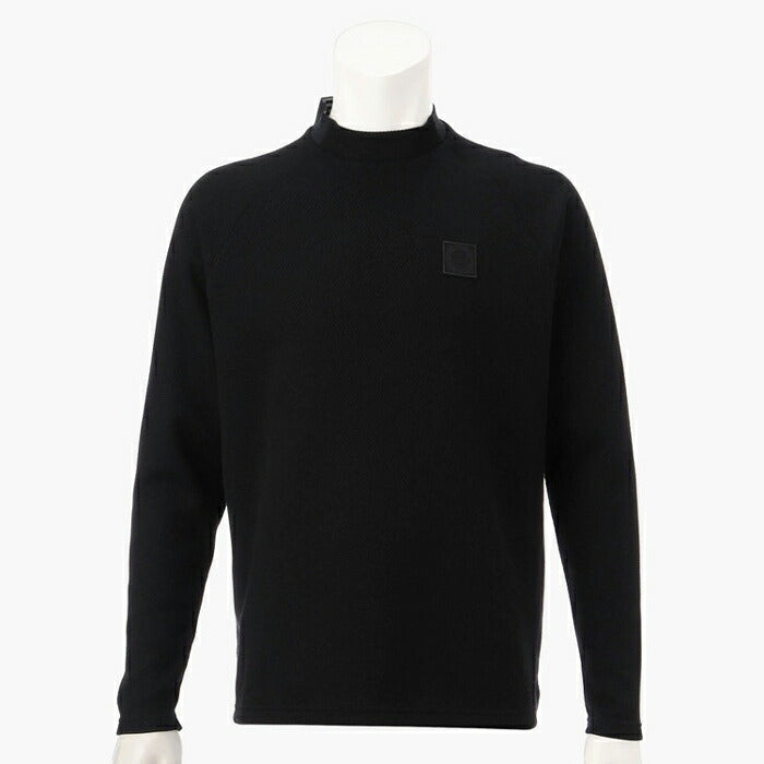 BRIEFING Men CE MS LOGO BACK RIB LS MOCK NECK RF
