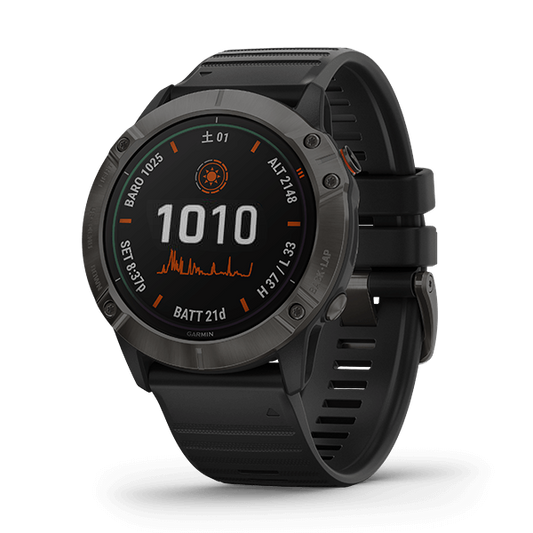 GARMIN fēnix 6X Pro Dual Power Ti Black DLC