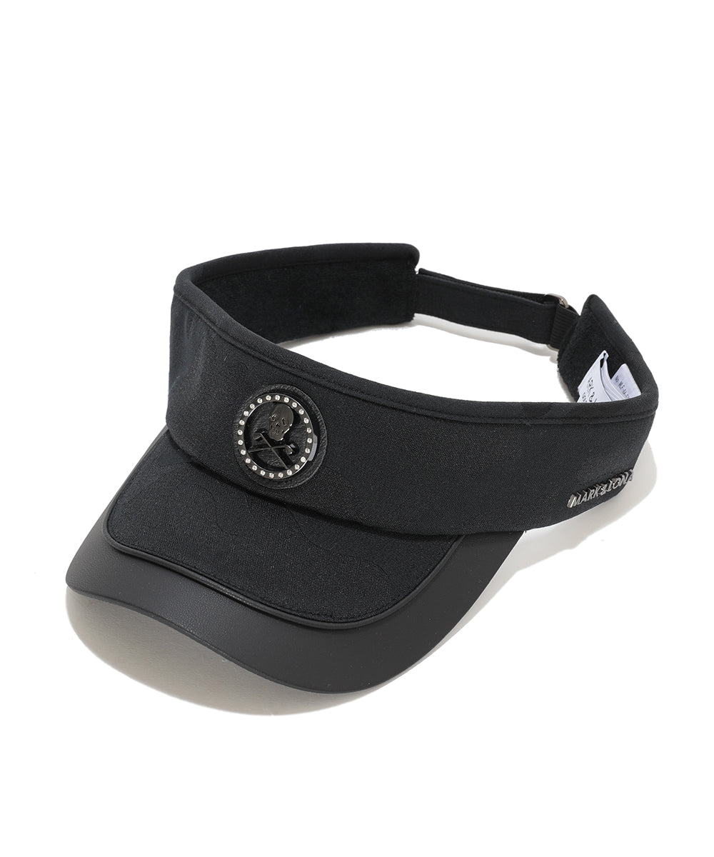 MARK&LONA MENS Gauge Camo Leather Trim Visor