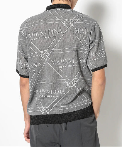 MARK&LONA MENS Jacquard-knit Polo Shirt
