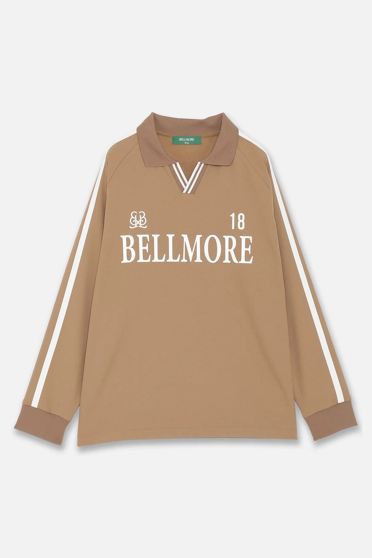 BELLMORE MENS LINE SLEEVE L/S POLO SHIRTS