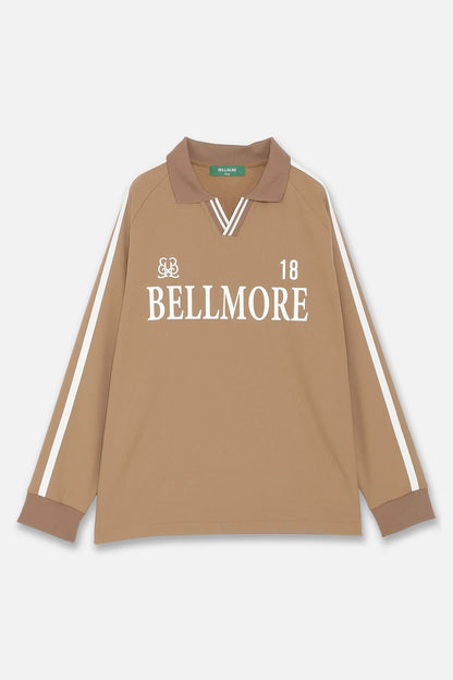 BELLMORE MENS LINE SLEEVE L/S POLO SHIRTS