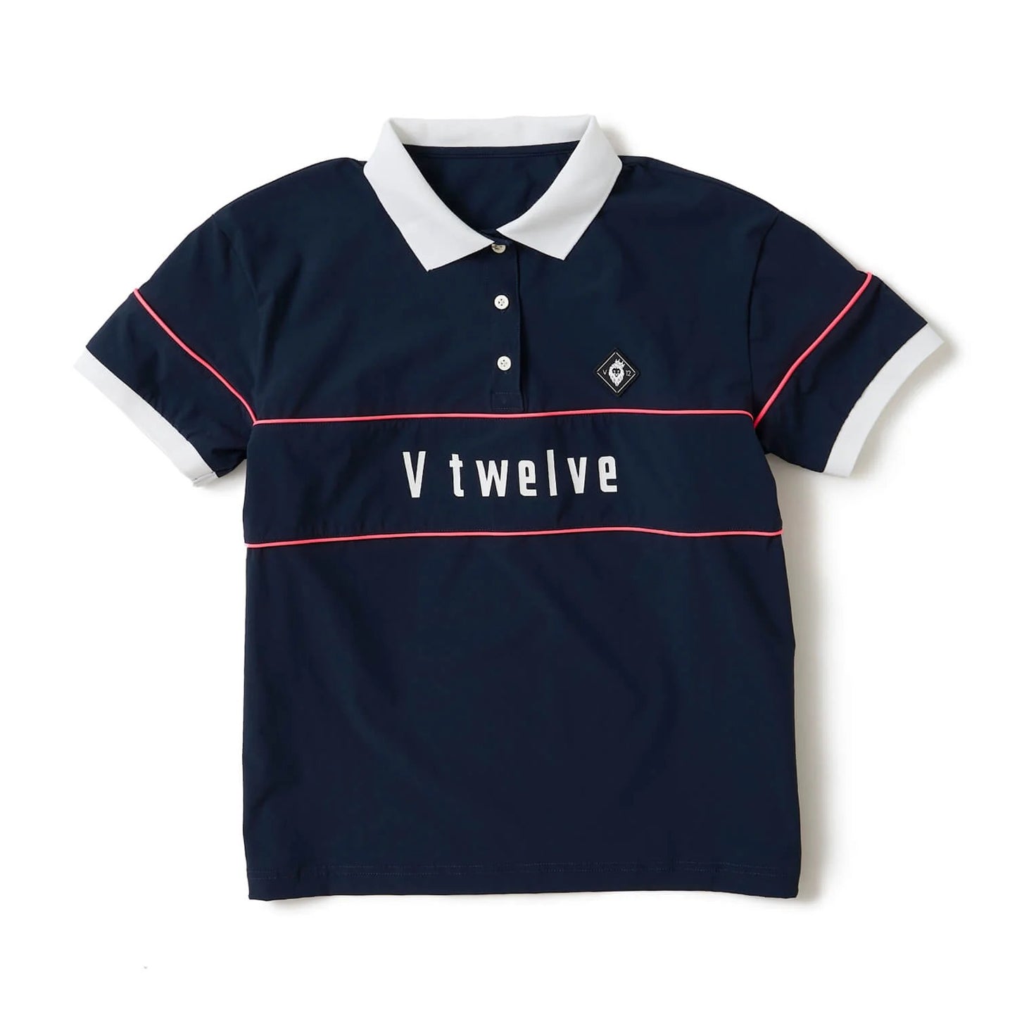 V12 WOMENS NEON L POLO