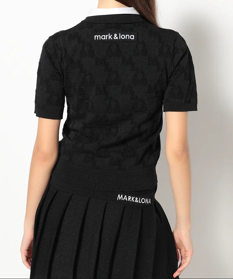 MARK&LONA WOMENS Quadro Icon 2-Way Collar Knit Polo