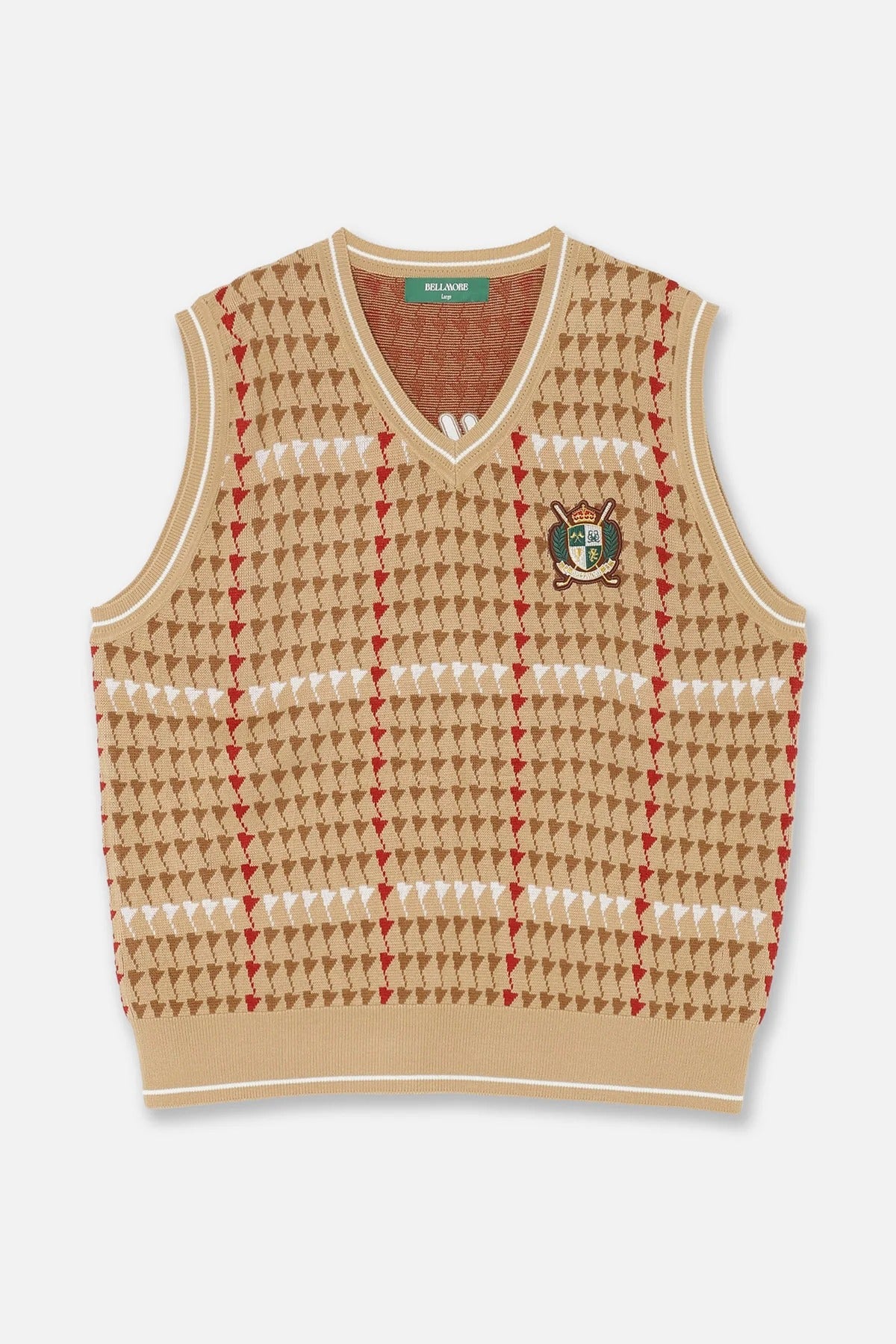 BELLMORE MENS PATTERNED KNIT VEST