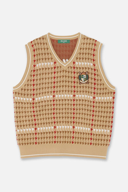 BELLMORE MENS PATTERNED KNIT VEST